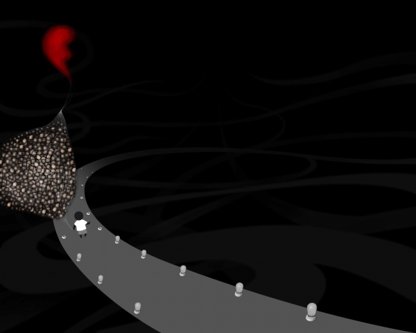Creation of Let love lead the way: Step 7